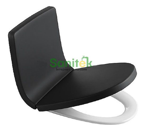 Сидіння для унітазу Roca Khroma A801652F7T Soft Close (чорне) 131389 фото