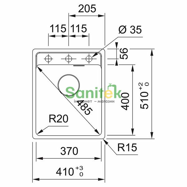 Гранітна мийка Franke Maris MRG 610-37 TL (114.0668.865) білий 546474 фото