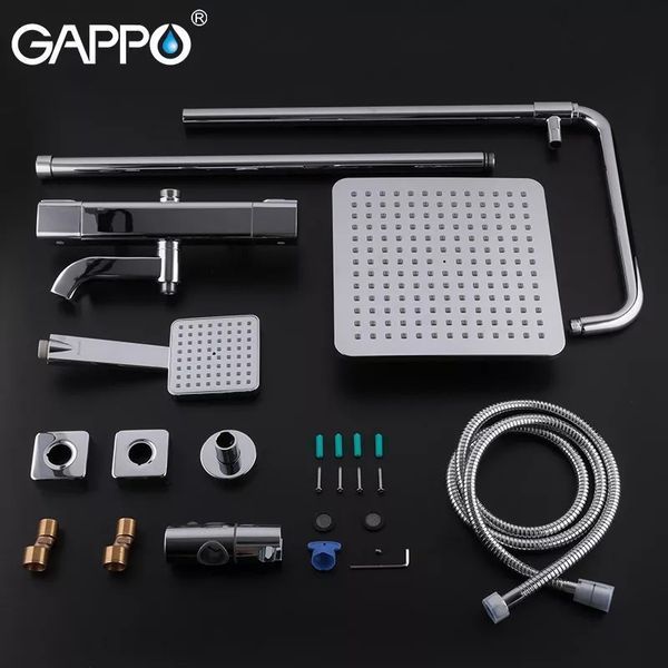 Душевая система Gappo G2491 с термостатом (хром) 927188 фото