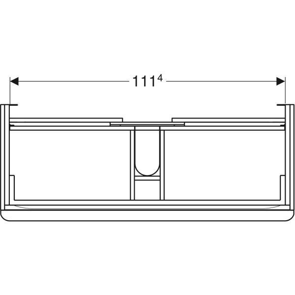 Тумба з умивальником Geberit Smyle Square 120 см (500.355.JR.1/500.226.01.1) темний горіх 538133 фото