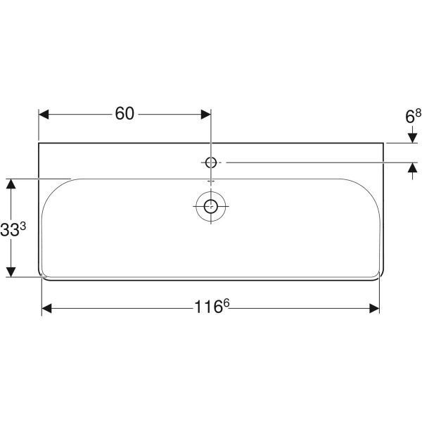 Тумба з умивальником Geberit Smyle Square 120 см (500.355.JR.1/500.226.01.1) темний горіх 538133 фото