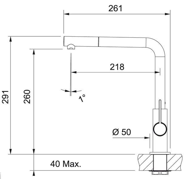 Смеситель для кухни Franke Neptune Evo (115.0373.944) с душем хром-белый 130795 фото