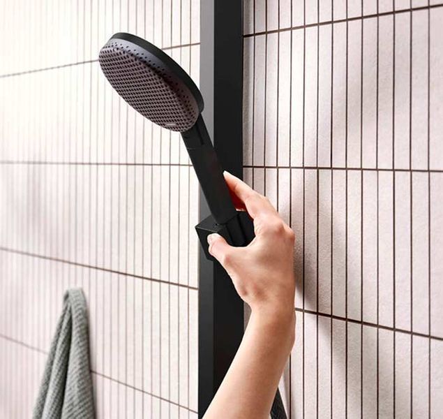Душевая система Hansgrohe Raindance Alive S 300 2jet EcoSmart ShowerSelect Comfort 24596670 с термостатом (черный матовый) 987176 фото