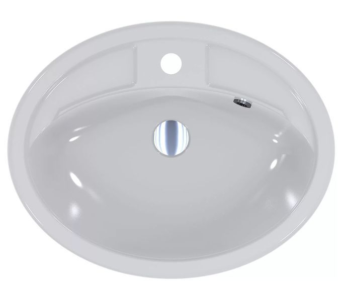 Умывальник Fancy Marble Bianca Bowl 540x425 мм (2105103) белый матовый 369899 фото