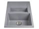 Гранітна мийка Miraggio Lapas (0000020) gray/сіра 502510 фото 3