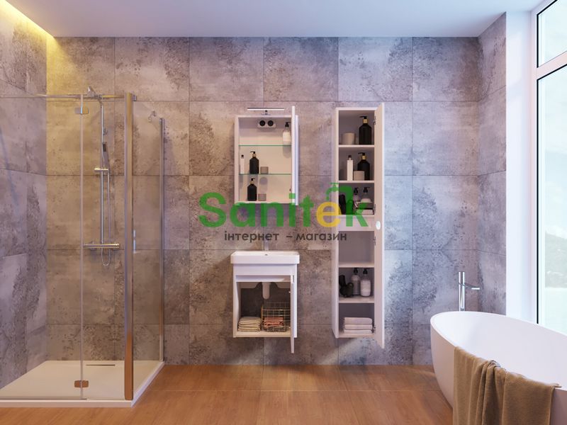Дзеркало для ванної кімнати Ювента Livorno LvrMC-50 (структурний камінь) 327159 фото