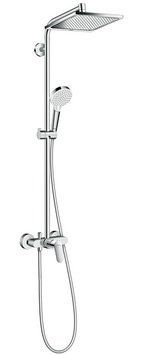 Душевая система Hansgrohe Crometta E 240 1jet Showerpipe 27284000 (хром) 135707 фото