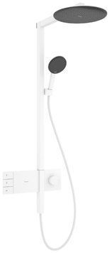 Душевая система Hansgrohe Raindance Alive S 300 2jet EcoSmart ShowerSelect Comfort 24596700 с термостатом (белый матовый) 987177 фото