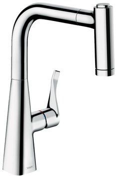 Змішувач для кухні Hansgrohe Metris M71 220 14834000 з душем (хром) 135584 фото