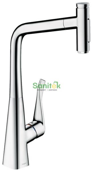 Змішувач для кухні Hansgrohe Metris Select M71 320 73820000 з душем (хром) 304777 фото