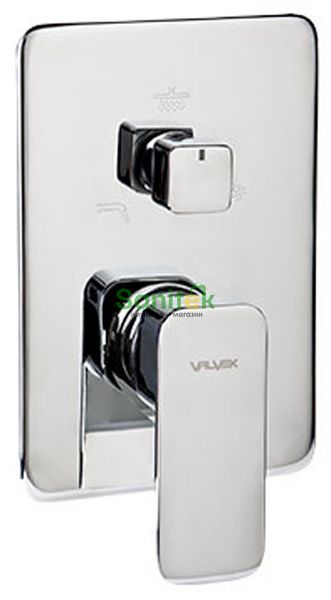 Змішувач для ванни та душу Valvex Loft 2408660 прихованого монтажу 3-х ходовий (хром) 351693 фото