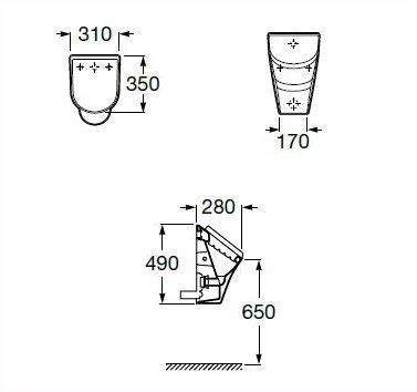 Пісуар Roca Nexo A35364K000 з кришкою slow-closing 131357 фото