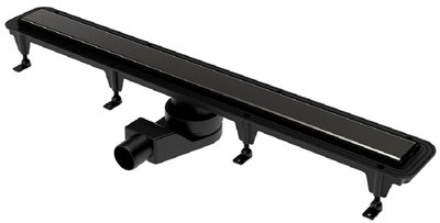 Душовий трап Devit D-Line 65010215B з решіткою 650 мм (чорний) 674950 фото