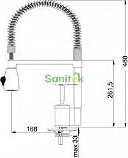 Змішувач для кухні Franke Joy Coctail (115.0029.591) з душем хром 61366 фото