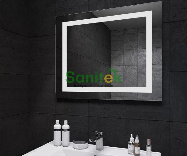 Дзеркало для ванної кімнати Sanwerk Lava Kvadra 70x65см (ZL0000160) 138007 фото