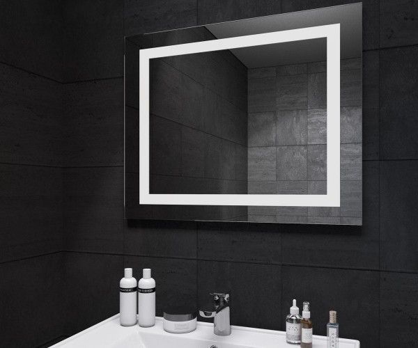 Дзеркало для ванної кімнати Sanwerk Lava Kvadra 70x65см (ZL0000160) 138007 фото