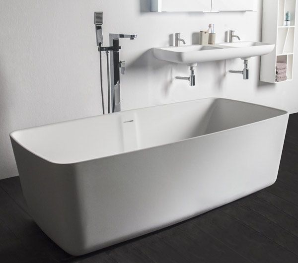 Ванна Volle Solid surface 168x80 (12-40-034) окремостояча 240752 фото