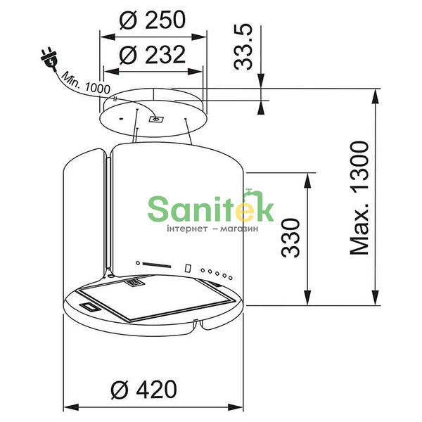 Витяжка кухонна Franke Smart Suspended FSMS F42 WH MATT (345.0654.932) білий матовий 547170 фото