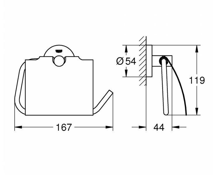 Тримач для туалетного паперу Grohe Essentials 40367DL1 (теплий захід) 277440 фото
