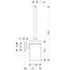 Ершик для унитаза Hansgrohe Logis Classic 41632000 (хром) 97066 фото 2