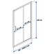 Душевая дверь Rea Slide Pro 100x190 (REA-K5300) профиль хром/стекло прозрачное 370950 фото 4