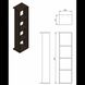 Шкафчик Ювента Manhattan MhC навесная для зеркала (чёрный) 516256 фото 6
