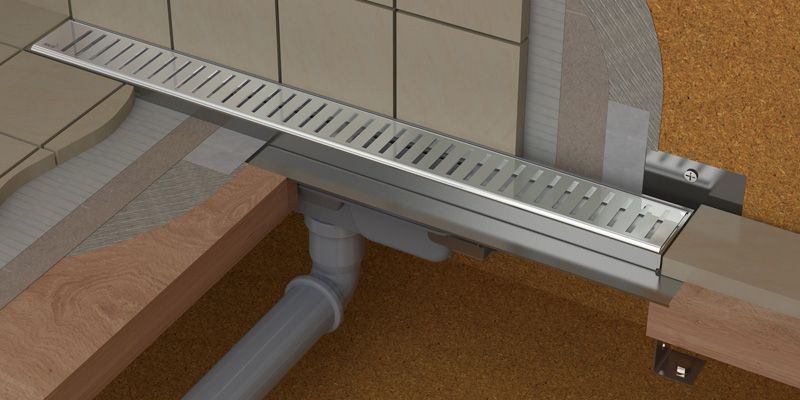 Душевой трап Alcaplast APZ1104-Flexible Low- 550 с решёткой 142316 фото