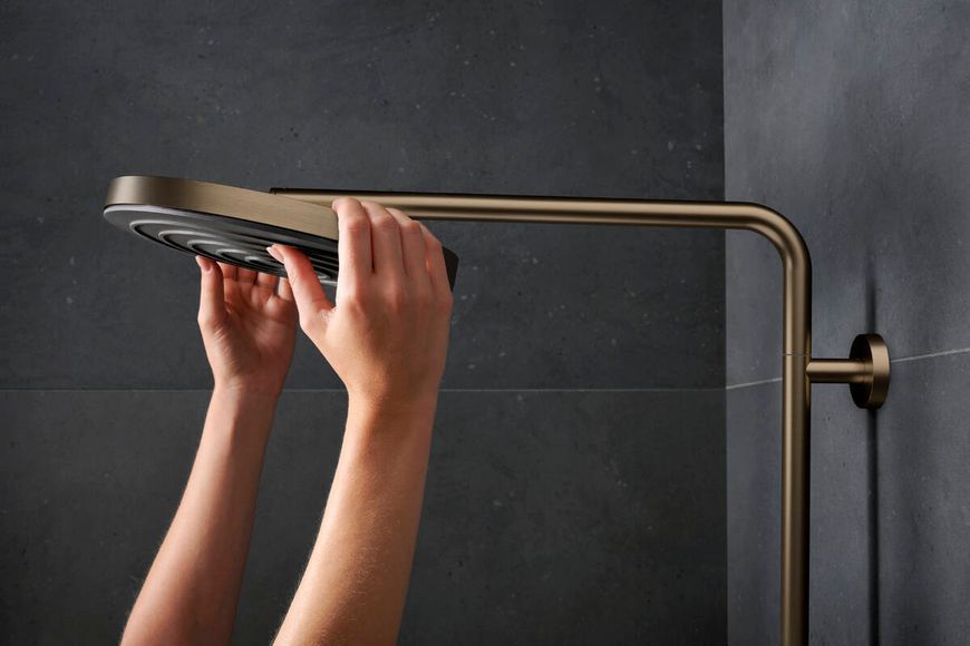 Душевая система Hansgrohe Pulsify S Puro Showerpipe 260 1jet EcoSmart 24237140 с термостатом (бронза матовая) 952237 фото