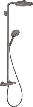 Душова система Hansgrohe Raindance Select S 240 мм 27633340 з термостатом (матовый чёрный хром) 304808 фото