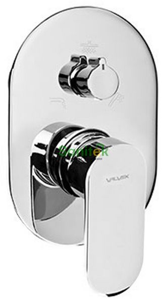 Змішувач для ванни та душу Valvex Tube 2408640 прихованого монтажу 3-х ходовий (хром) 351701 фото