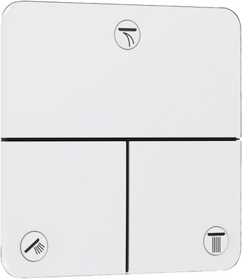 Переключающий вентиль Hansgrohe ShowerSelect Comfort Q 15587700 на 3 потребителя (белый матовый) 694249 фото