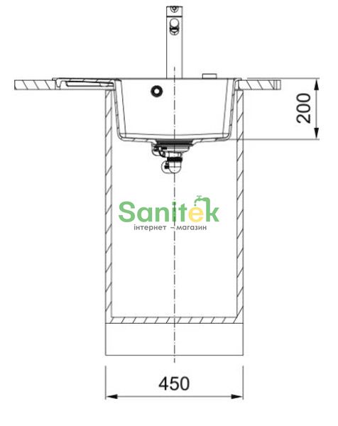 Гранітна мийка Franke Centro CNG 611-62 TL (114.0699.240) чорний матовий права 691822 фото