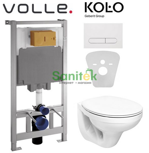 Комплект інсталяції Volle Master 141919 з унітазом Kolo Idol M1310000U сидіння поліпропілен 370513 фото