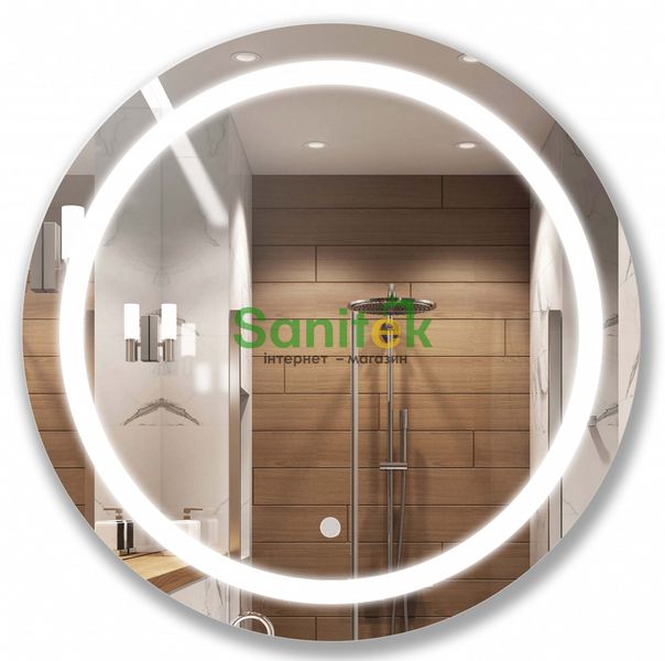Зеркало для ванной комнаты Мойдодыр Sunny 60х60 S (00-0006242) с LED-подсветкой с сенсором 519411 фото