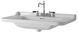 Умывальник Kerasan Waldorf 100x55 см 4142K1 (белый/хром) 267019 фото 1