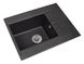 Гранітна мийка Miraggio Bodrum 650 (0000007) black/чорна 502518 фото 4