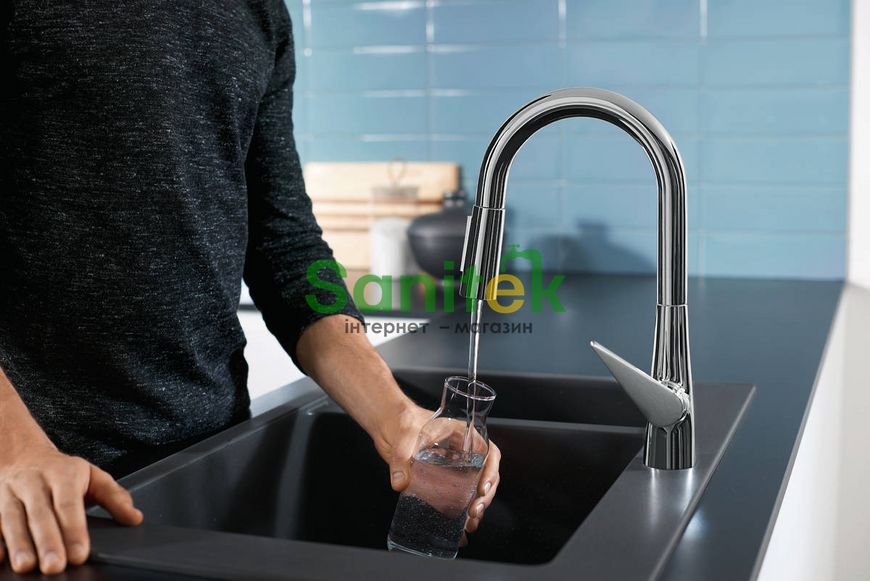 Змішувач для кухни Hansgrohe Talis M51 160 73850000 с душем 2jet (хром) 304786 фото