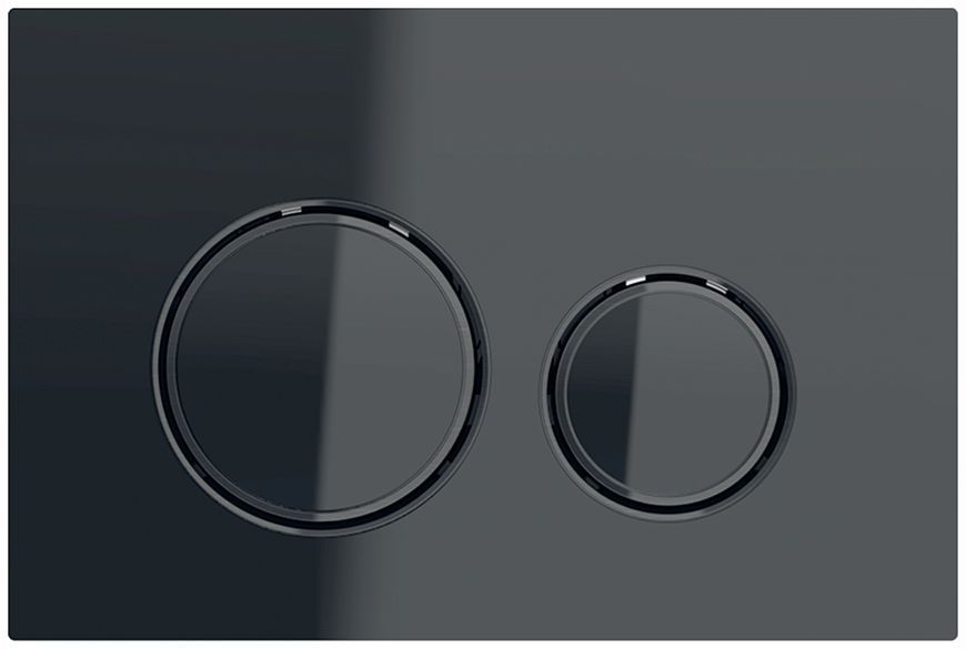 Инсталляция для унитаза Geberit Duofix Sigma 111.300.00.5 4в1 (клавиша Sigma 21 стекло чёрное/чёрный хром/стекло чёрное) 692968 фото