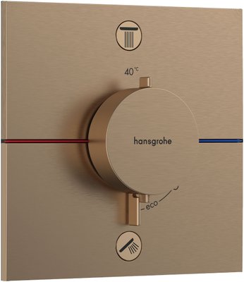 Змішувач для ванни и душа Hansgrohe ShowerSelect Comfort E 15578140 скрытого монтажа с термостатом (бронза) 694226 фото