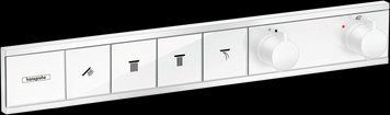Змішувач для ванни та душу Hansgrohe RainSelect 15382700 прихованого монтажу з термостатом 4-х ходовий (білий матовий) 305001 фото