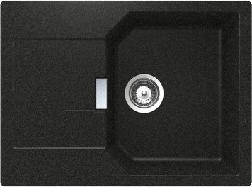 Гранітна мийка Schock Manhattan D-100 S Cristalite/Metal Onyx 10 (22034510) 144126 фото