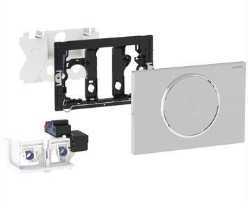 Змивна клавіша Geberit Sigma 10 (115.867.SN.6) електронна 230 В (нержавіюча сталь) 546567 фото