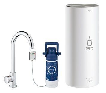 Змішувач для кухні Grohe Red II Mono 30080001 з бойлером L-size 5.5л та фільтром (хром) без змішування 214554 фото