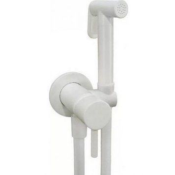 Смеситель с гигиеническим душем Paffoni Tweet Round ZDUP 110 BO скрытого монтажа (белый матовый) 351100 фото