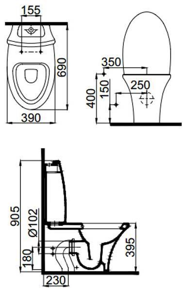 Унитаз-компакт Idevit Rena SETK2904-0205-081-1-6200 с функцией биде сиденье soft close 327619 фото
