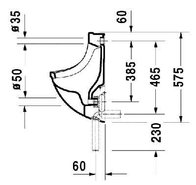 Пісуар Duravit Starсk 3 0821350007 з мушкою 157493 фото