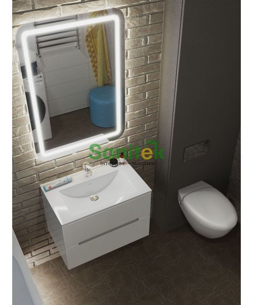 Дзеркало для ванної кімнати Мойдодир Палермо 60х80/80х60 (00-00004283) з LED-підсвічуванням 519412 фото