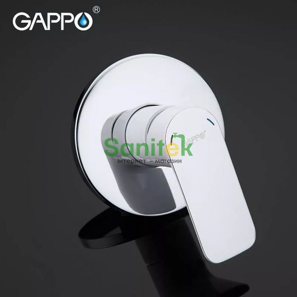 Змішувач із гігієнічним душем Gappo G7248 прихованого монтажу (білий/хром) 927304 фото