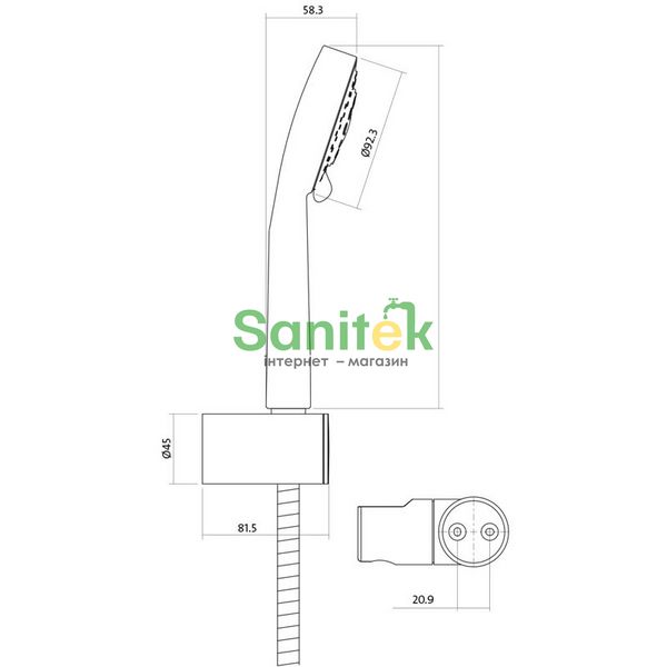 Набор смесителей для ванной комнаты Cersanit Cari B245 (S601-125) 415631 фото