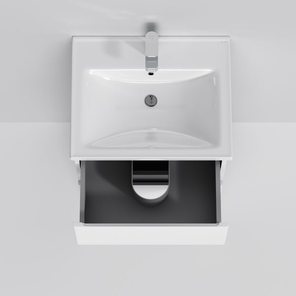 Тумба с умывальником AM.PM X-Joy 55 см (M85-FSX0552-WC0552WG38) белая 421030 фото